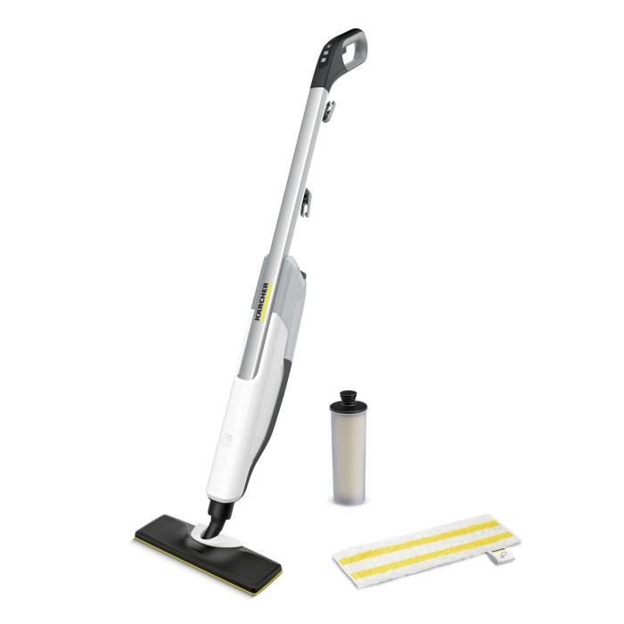 KARCHER SC 2 Upright Easy Fix - Balai vapeur - 1600 W - Chauffe rapide 30s - Nettoie 50m² - Élimine jusqu'a 99,9 % des virus