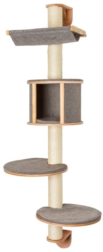 Arbre a chat mural - H. 168 cm - Dolomit Tofana - KERBL - Gris