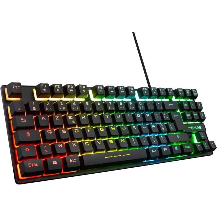 Clavier pour jeu The G-Lab Caesium Français AZERTY