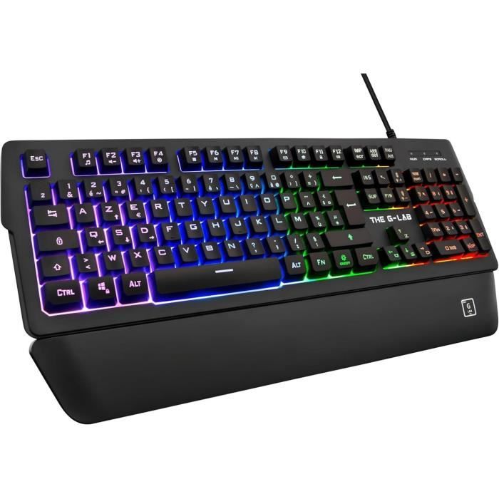 Clavier pour jeu The G-Lab AZERTY Noir