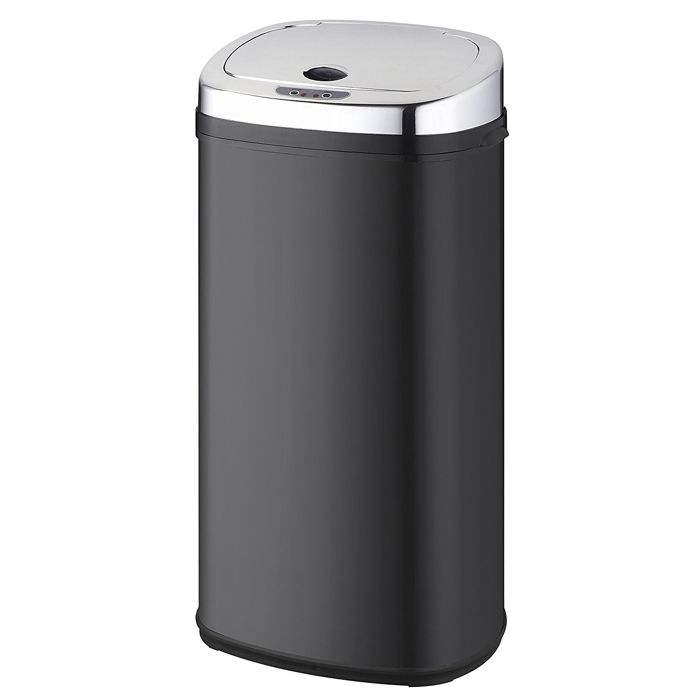 KITCHEN MOVE Poubelle de cuisine automatique avec cerclage LARGO - 42 L - 32x25x64 cm - Noir