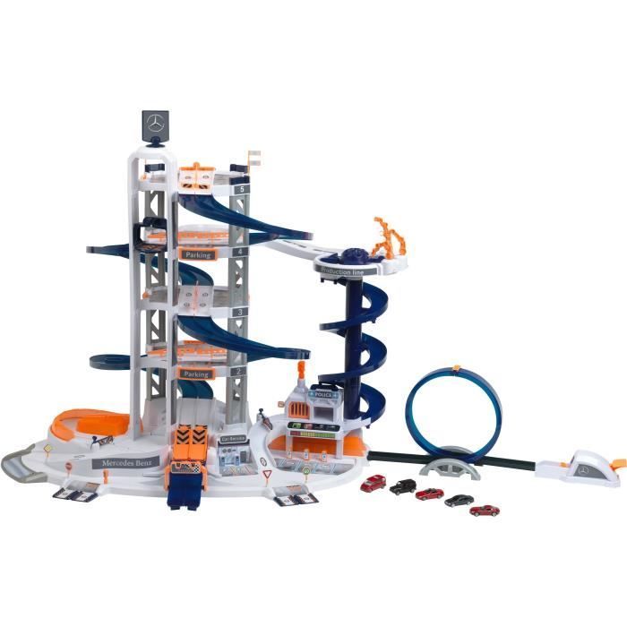 Garage Mercedes-Benz Mega Universe - KLEIN - 3809 - Fonctions électroniques, catapulte avec looping, tunnel, etc. - Des 3 ans