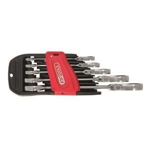 Jeu de 5 clés mixtes - KS TOOLS - 503.4805 - Clés mixtes a cliquet a tete inclinable - A verrouillage - 8 a 19 mm