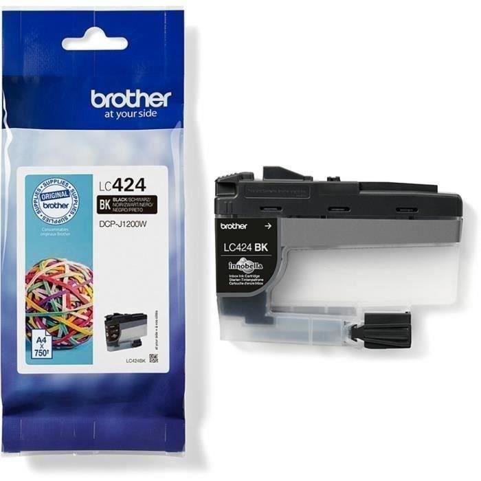 Brother LC424BK - Noir - original - cartouche d'encre - pour Brother DCP-J1200W