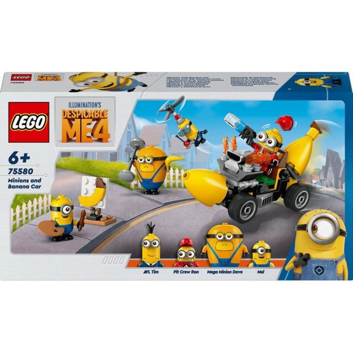 Jouet de construction - LEGO - 75580 - Minions - Voiture-banane - 136 pieces