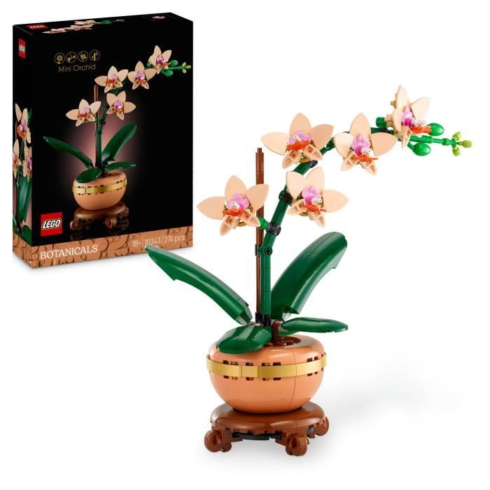 LEGO Botanique 10343 L'orchidée miniature - Fleurs artificielles - Idée cadeau