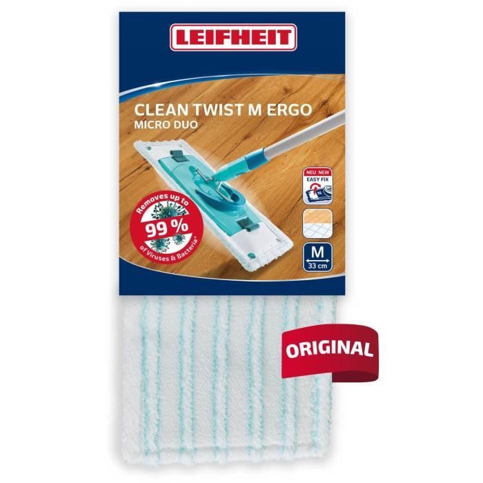 Rechange Pour Serpillière de Nettoyage Leifheit Clean Twist M Ergo