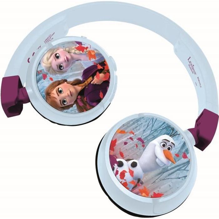 Casque Écouteurs Pliables avec Bluetooth Lexibook SNOW QUEEN Bleu