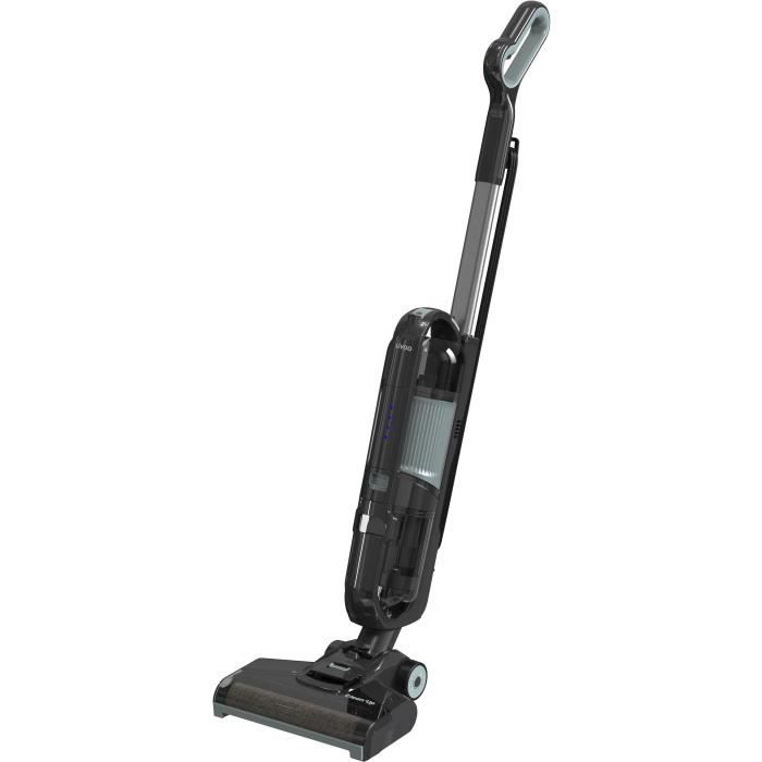 Aspirateur balai laveur filaire - LIVOO - DOH143 CLEAN'UP - 600 W - 2 en 1 - 15 kPa - 80 dB - 2 réservoirs - Gris
