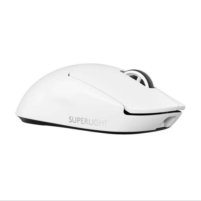 Logitech G PRO X SUPERLIGHT 2 - Souris - jeux - optique - 5 boutons - sans fil - 2.4 GHz - récepteur USB Logitech LIGHTSPEED - blanc