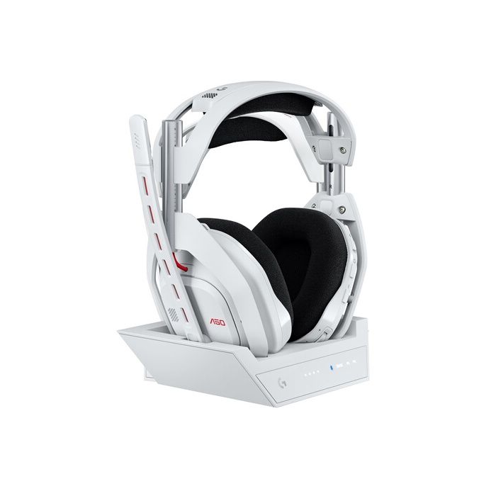Logitech G Astro A50 - 5ème génération - micro-casque - circum-aural - Bluetooth / LIGHTSPEED - sans fil - blanc