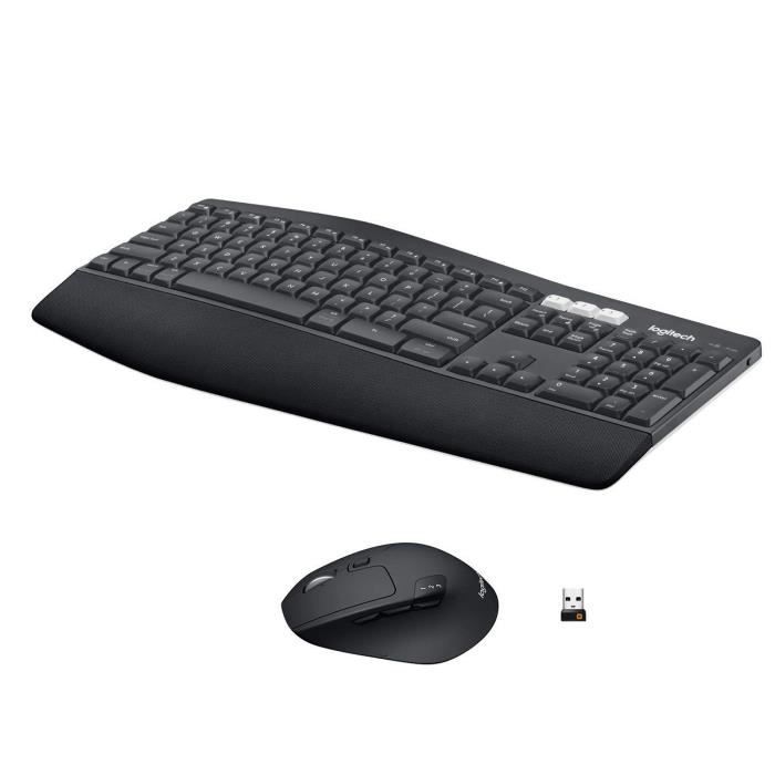 Pack 2en1 (Clavier/Souris) sans fil Bluetooth Logitech MK850 Performance (Noir)