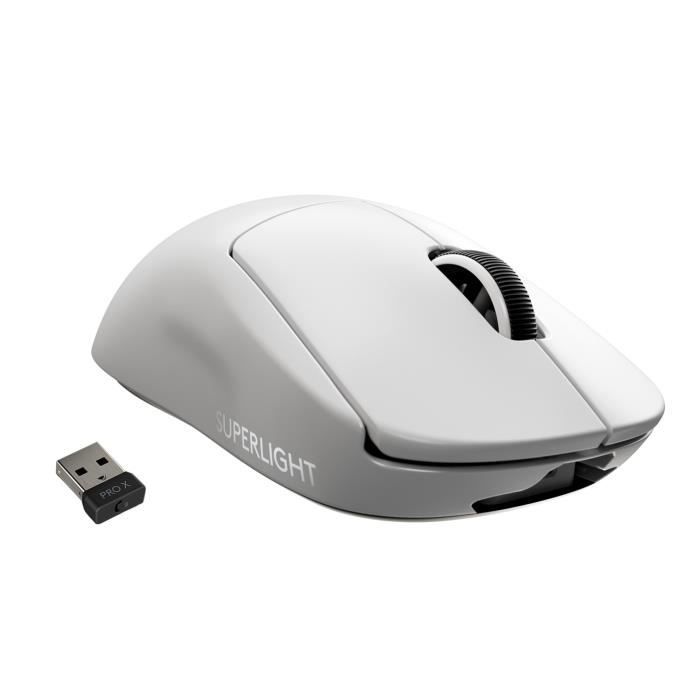 Souris Logitech Pro x Superlight 25600 dpi Blanc Jeux