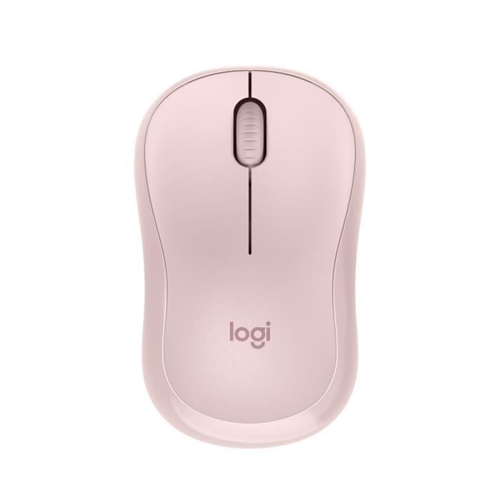 Logitech M240 Silent - Souris - droitiers et gauchers - optique - 3 boutons - sans fil - Bluetooth - rose