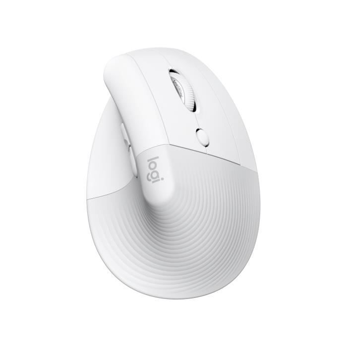 Souris Logitech Lift for MacmacOS/iPadOS/MacBook Pro/Macbook Bluetooth Blanc Ergonomique