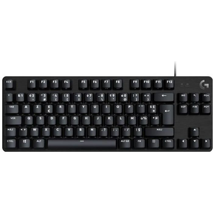 Logitech G413 TKL SE - Clavier - rétro-éclairé - USB - AZERTY - Français - commutateur : Tactile - noir