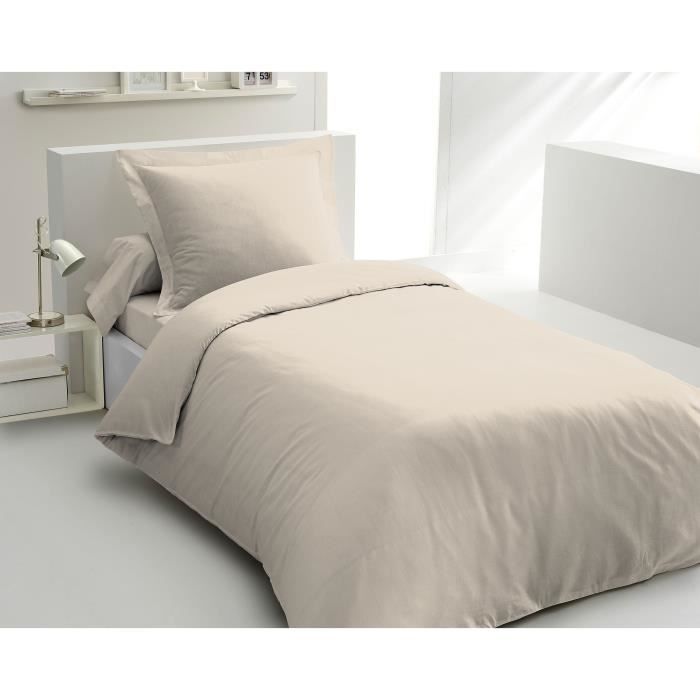 Parure de couette Lovely Home Beige Crème 140 x 200 cm
