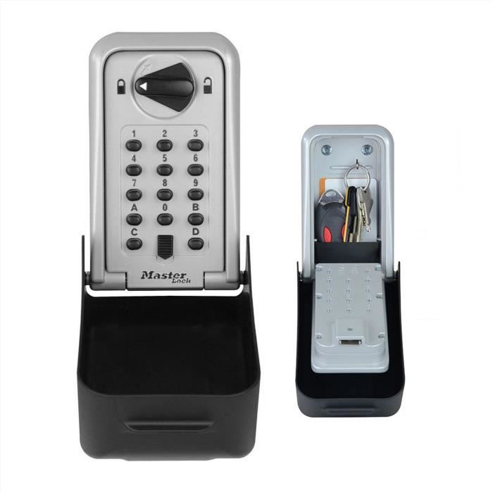 Coffre-fort Master Lock 5426EURD Clés Gris Noir/Gris Métal/Plastique 17,3 x 13,3 x 7,5 cm (1 Unités)