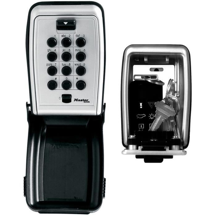 Coffre-fort pour Clés Master Lock 5423EURD Noir Noir/Gris Zinc