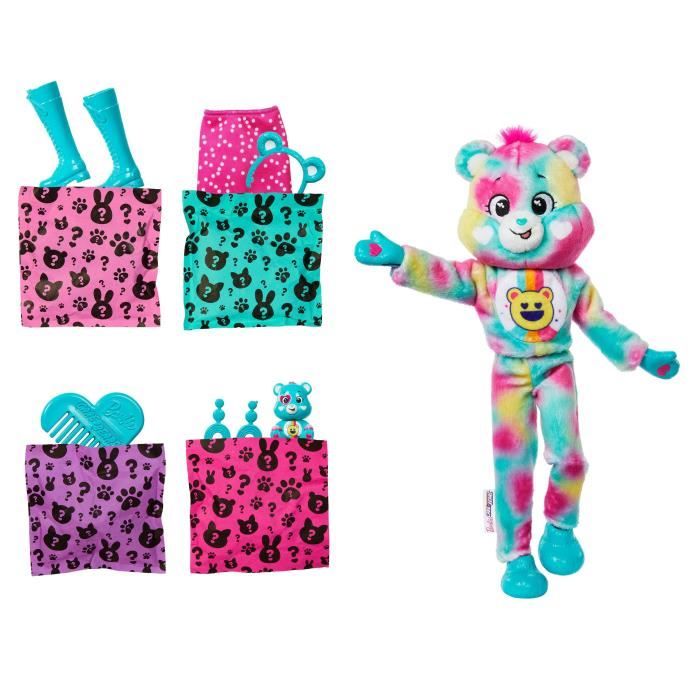 Barbie - Poupée Barbie Cutie Reveal Bisounours - Avec 10 surprises - Barbie - JFV62