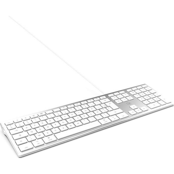 Clavier Mobility Lab + 2 ports USB compatible Mac (Gris)