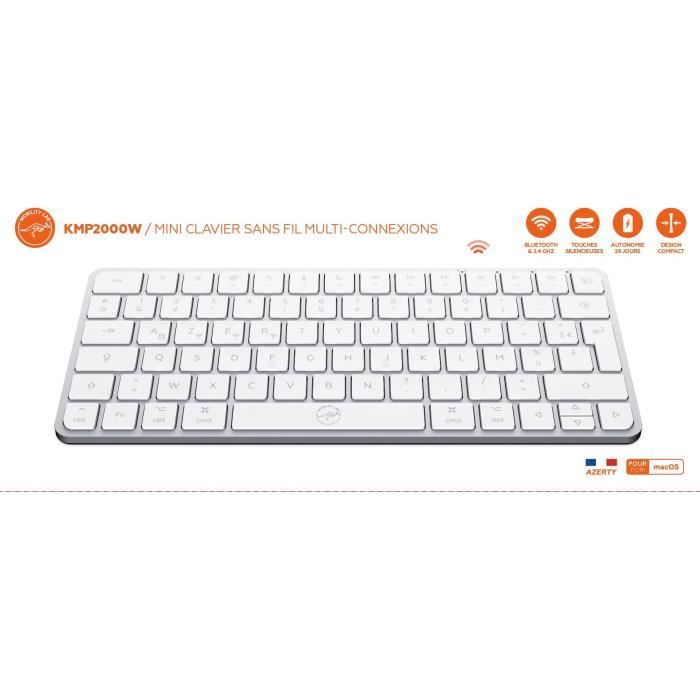 Clavier Mobility Lab KMP2000W Mini Blanc