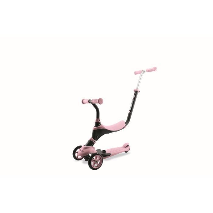 Draisienne - MONDO - On&Go  Scribble 5-en-1 - Pliable - Noir / Rose