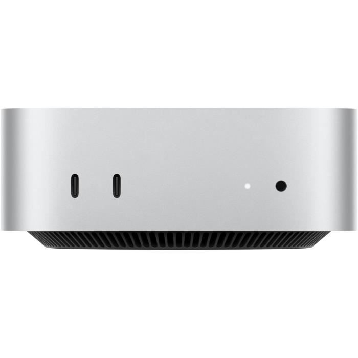 Apple Mac mini - M4 - RAM 16 Go - SSD 512 Go - Apple M4 10-core - Gigabit Ethernet, IEEE 802.11ax (Wi-Fi 6E), Bluetooth 5.3 - macOS Sequoia 15.0 - moniteur : aucun - argent