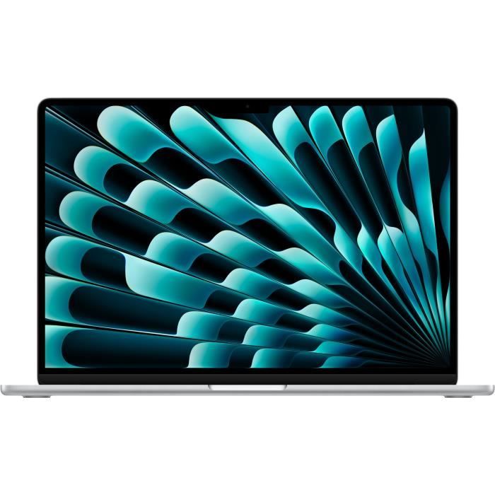 Apple MacBook Air - M4 - Apple M4 10-core - 16 Go RAM - 256 Go SSD - 15.3" IPS 2880 x 1864 (WQXGA+) - Wi-Fi 6E, Bluetooth - argent - clavier : Français
