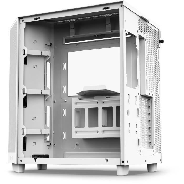 Boitier moyen-tour - NZXT - H6 Flow - Double chambre - Refroidissement par air - Blanc