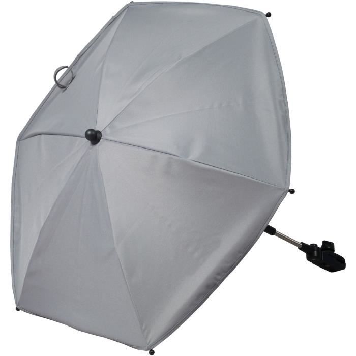 Ombrelle pour poussette - BAMBISOL - Orientable - 71 cm - Gris