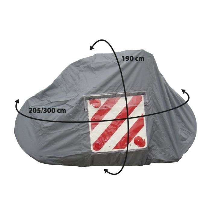 Housse de protection pour les vélos Optima 190 x 300 cm Gris