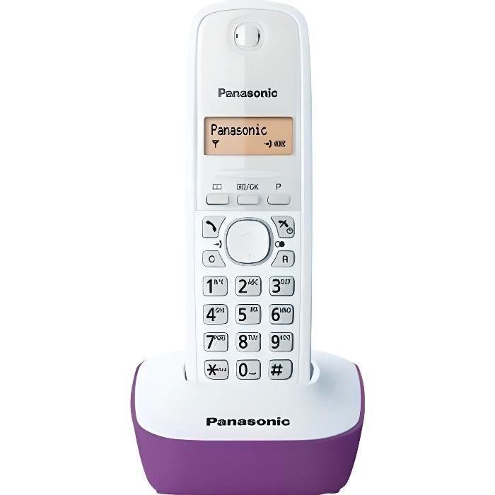 Téléphone Sans Fil Panasonic KX-TG1611FRF Ambre