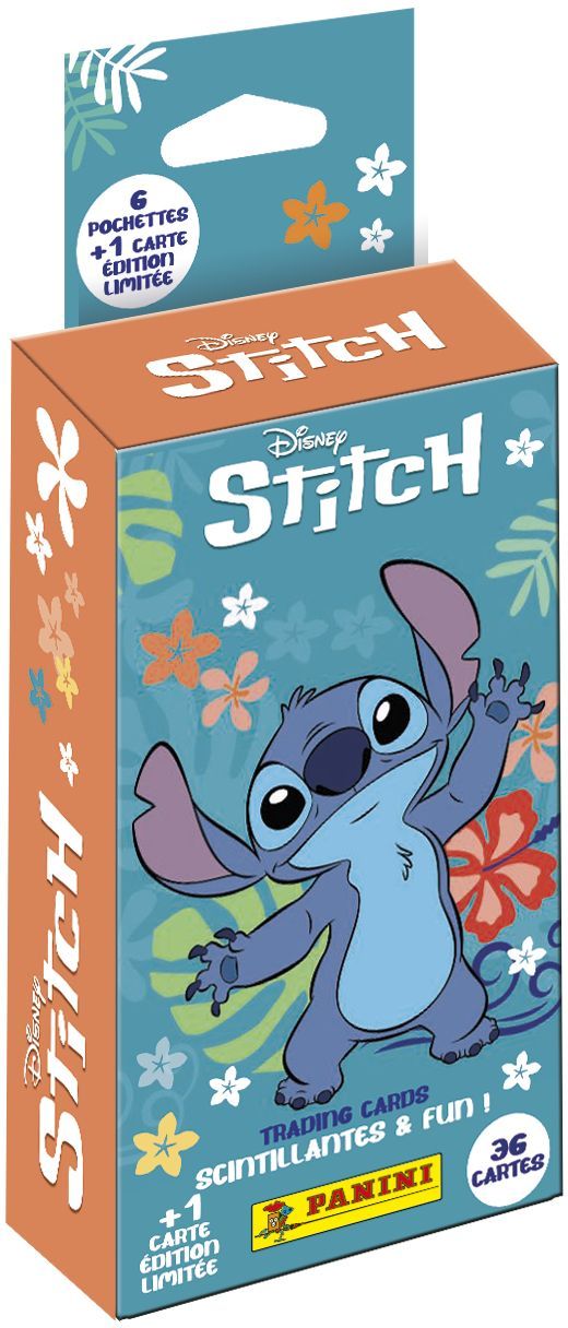 Blister de 6 pochettes + 1 carte EL - PANINI - STITCH TC - 36 cartes