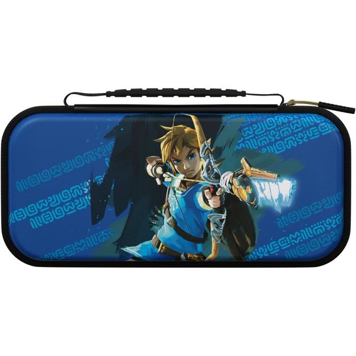 Housse de protection - PDP - Link - Compatible Nintendo Switch - Design lumineux - Support intégré