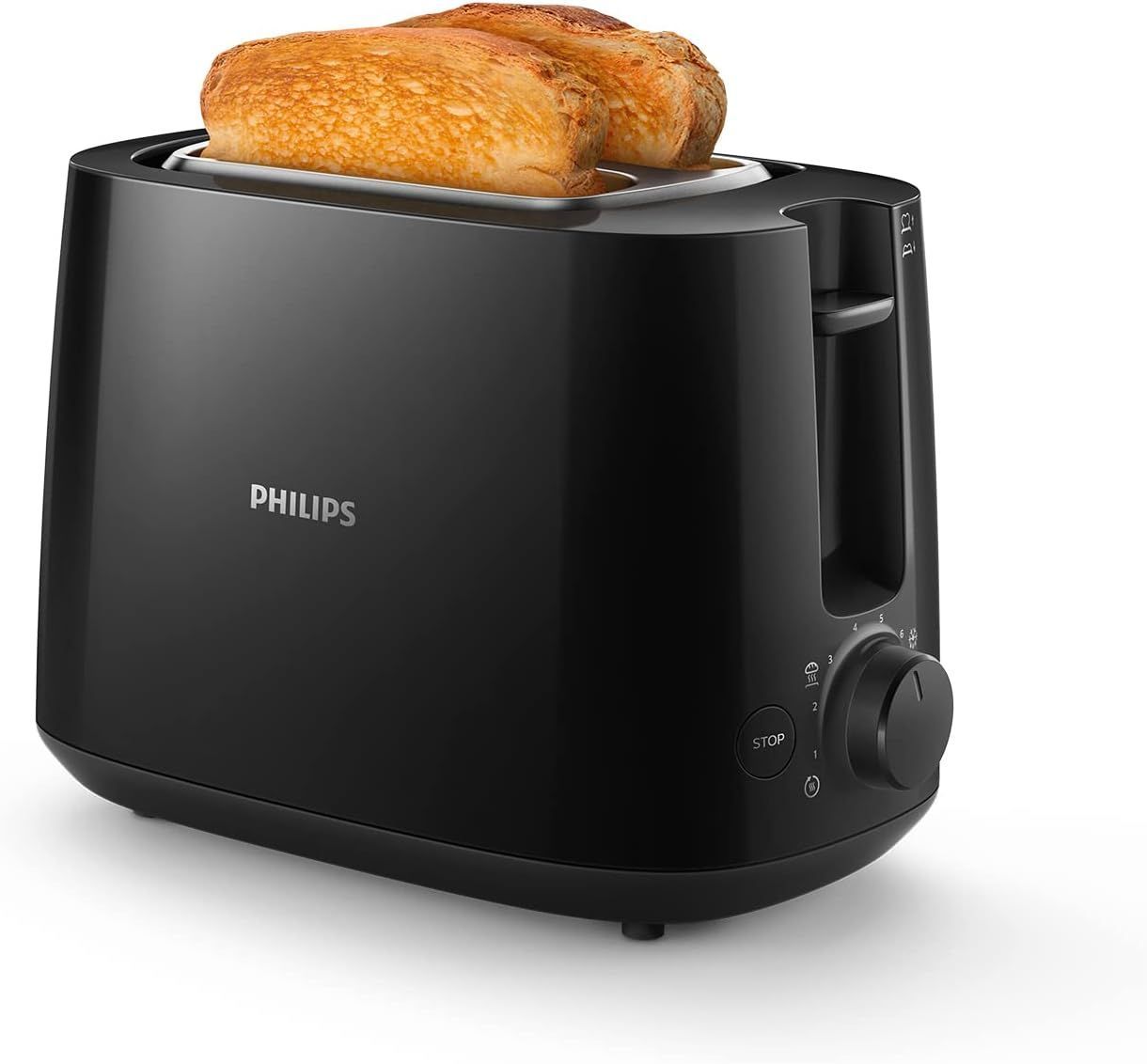 Grille-pain - PHILIPS - HD2581/90 - Collection Daily - 2 fentes - 830W - Noir