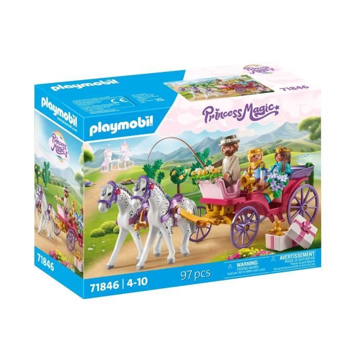 PLAYMOBIL 71846 Caleche avec couple princier et cocher