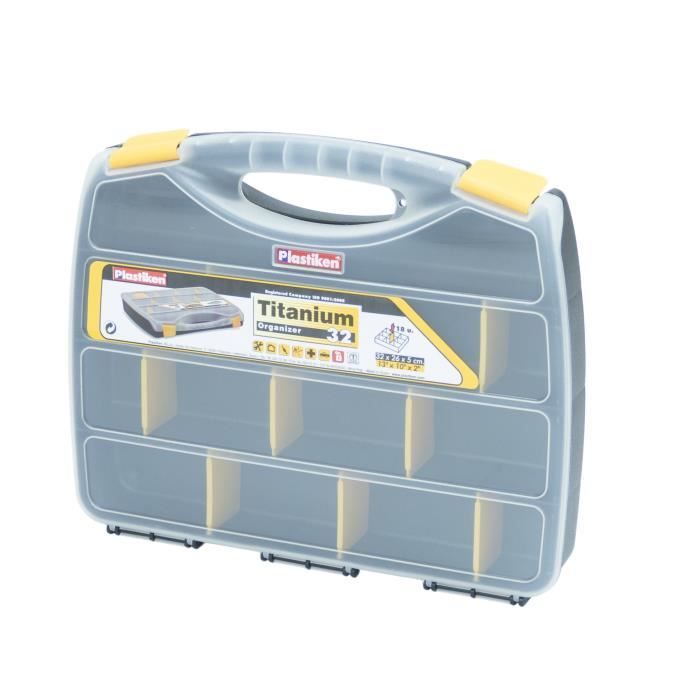 Organisateur a outil - Plastiken - 80032_NOIRE - 32 cm - Titanium - En plastique