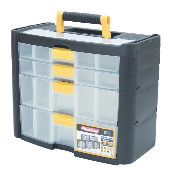 Boîte à outils Plastiken Titanium 90002 Plastique 40 x 20 x 33 cm