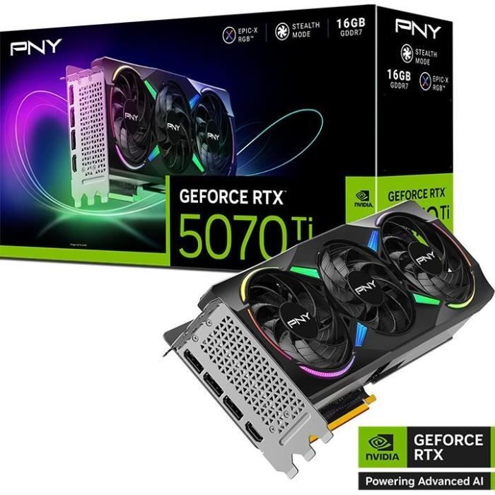 Carte Graphique PNY nvidia geforce rtx 5070 ti 16 GB