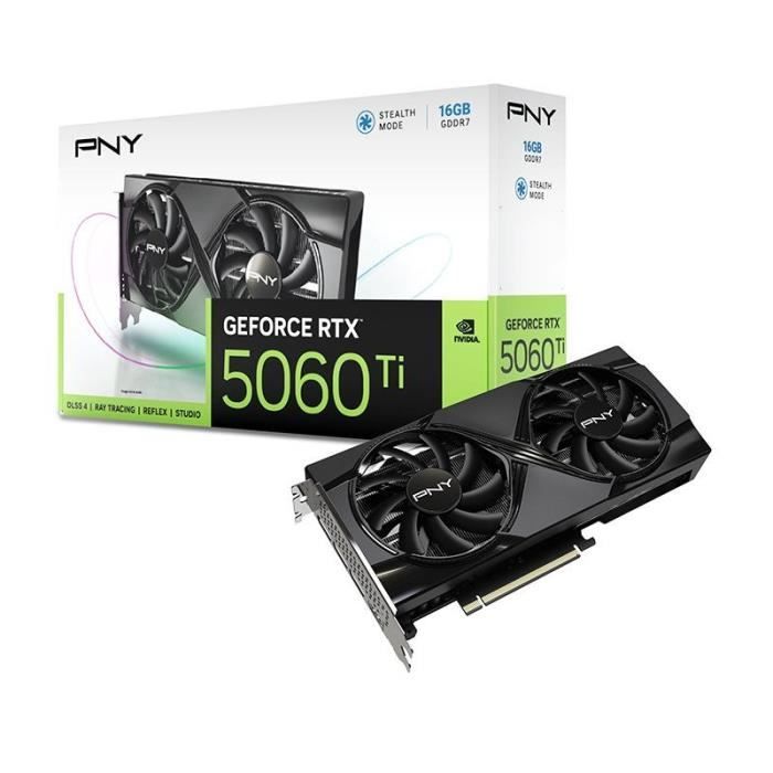 PNY - Carte graphique - GeForce RTX 5060 Ti - 16GB - Dual Fan DLSS 4