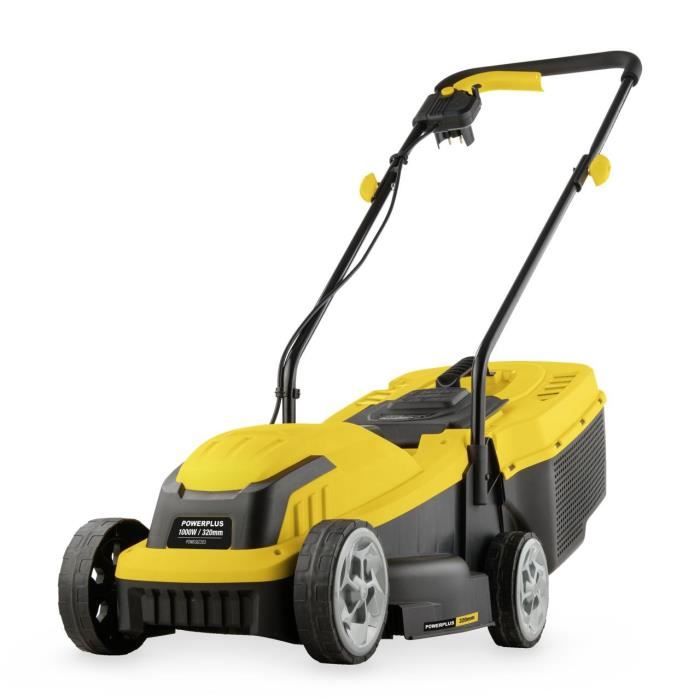 Tondeuse a gazon électrique - POWERPLUS - POWEG62203 - 1000 W - 320 mm Ø - Avec ramassage et éjection arriere