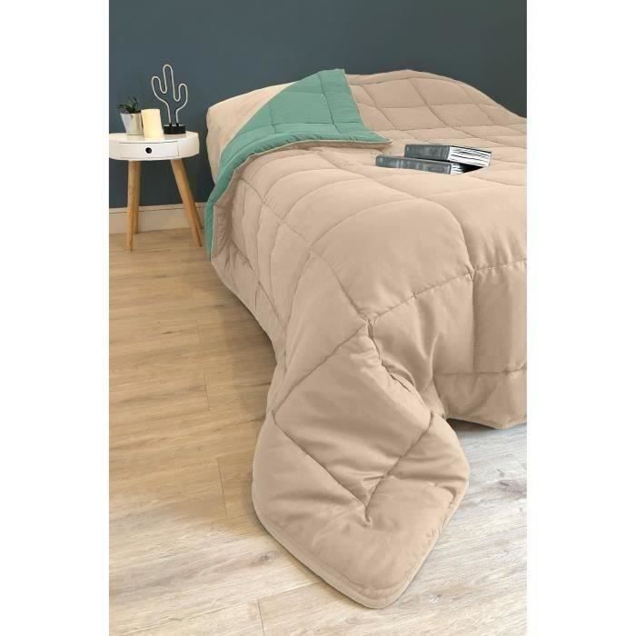 Remplissage de couette Poyet  Motte Vert 400 g /m² 240 x 260 cm