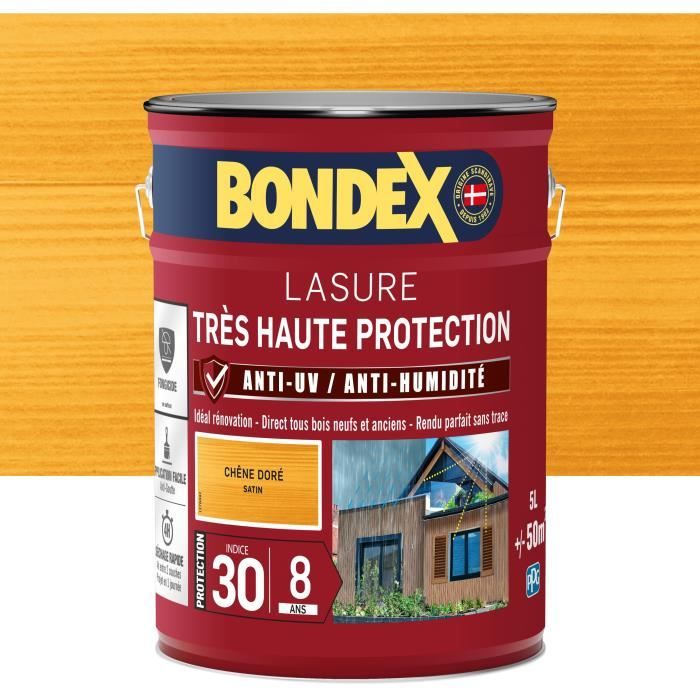 Peinture d'Apprêt Bondex Marron Satiné 5 L