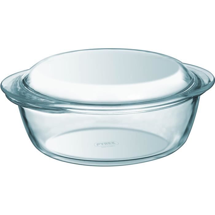 Casserole Pyrex Transparent 25 x 20 x 27 cm 2 Unités
