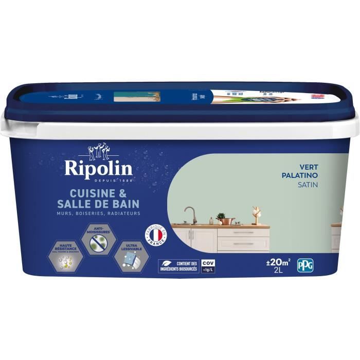 Peinture d'Apprêt Ripolin Vert Satiné 2 L