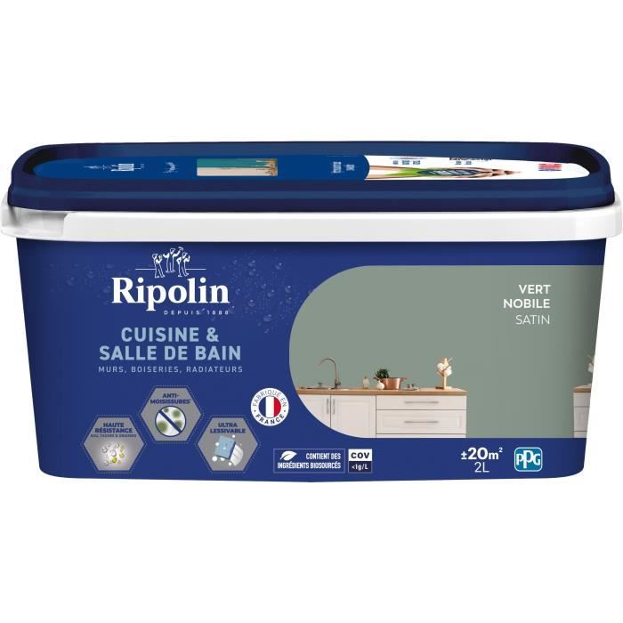 Peinture d'Apprêt Ripolin Vert Satiné 2 L