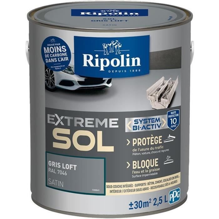 Peinture d'Apprêt Ripolin Gris Satiné 2,5 L