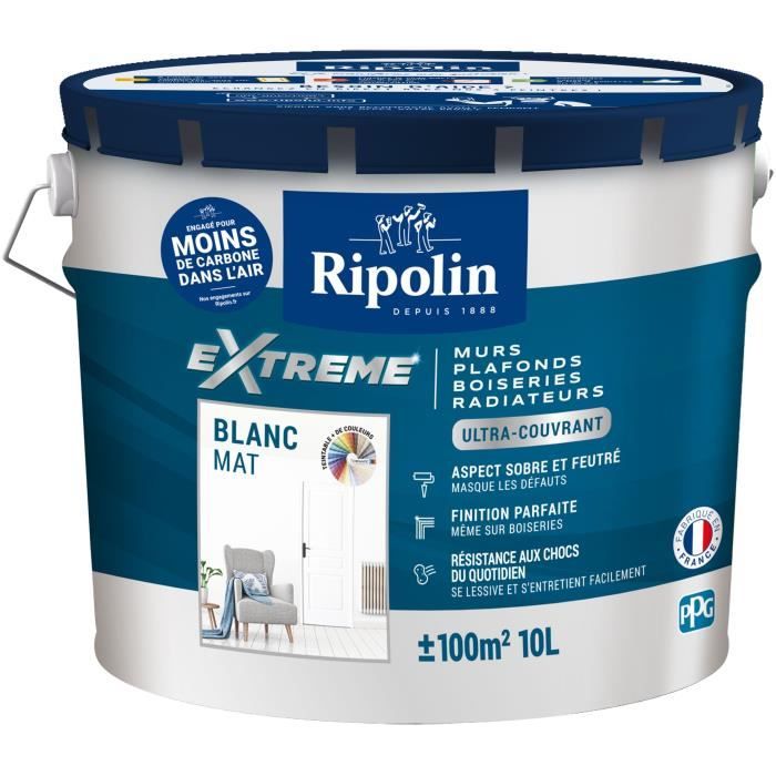Peinture d'Apprêt Ripolin Blanc Mat 10 L