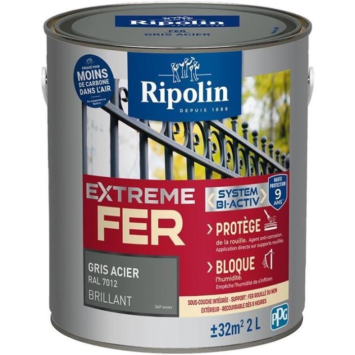 Émail antioxydant Ripolin Gris Brillant